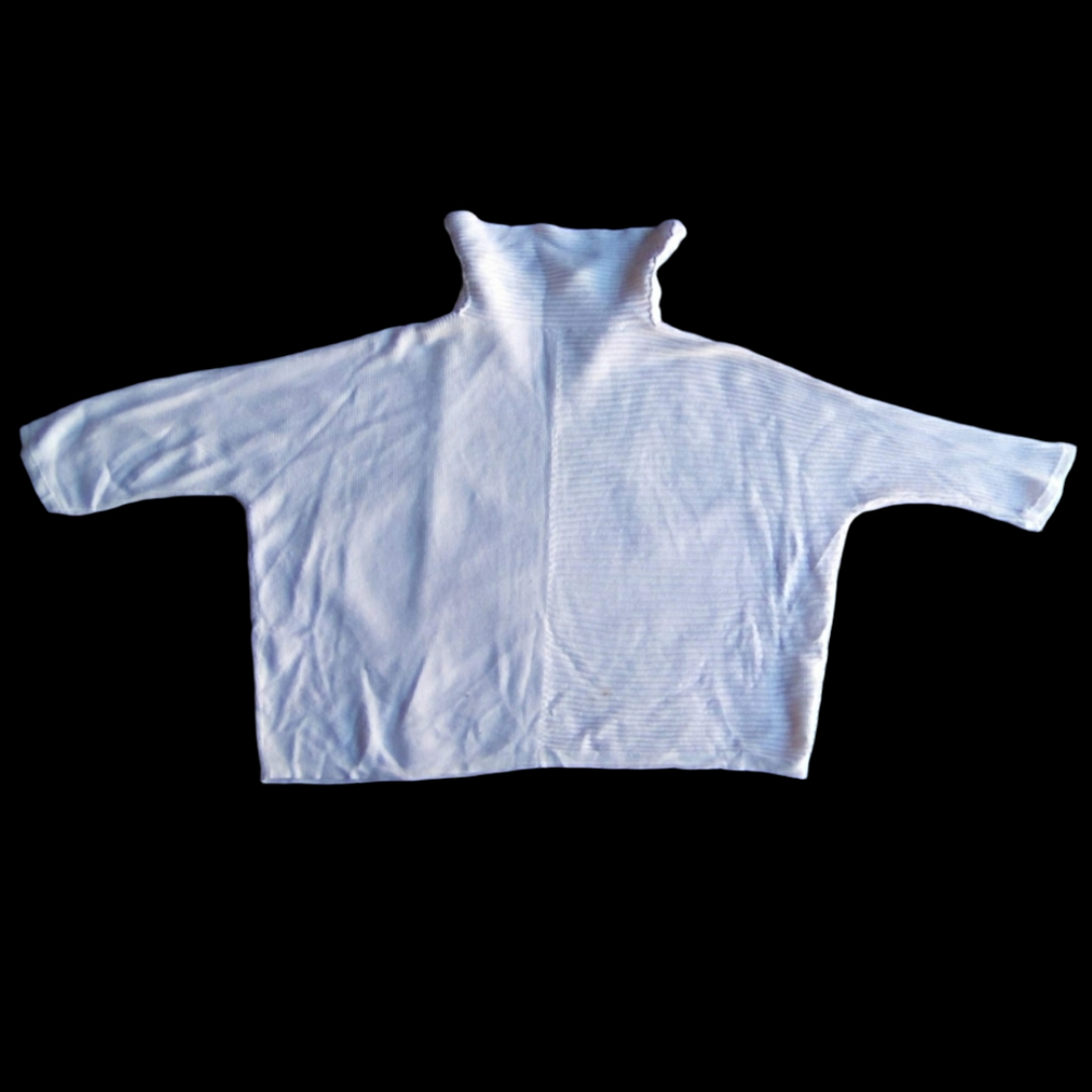 Women's Cream Turtleneck Sweater